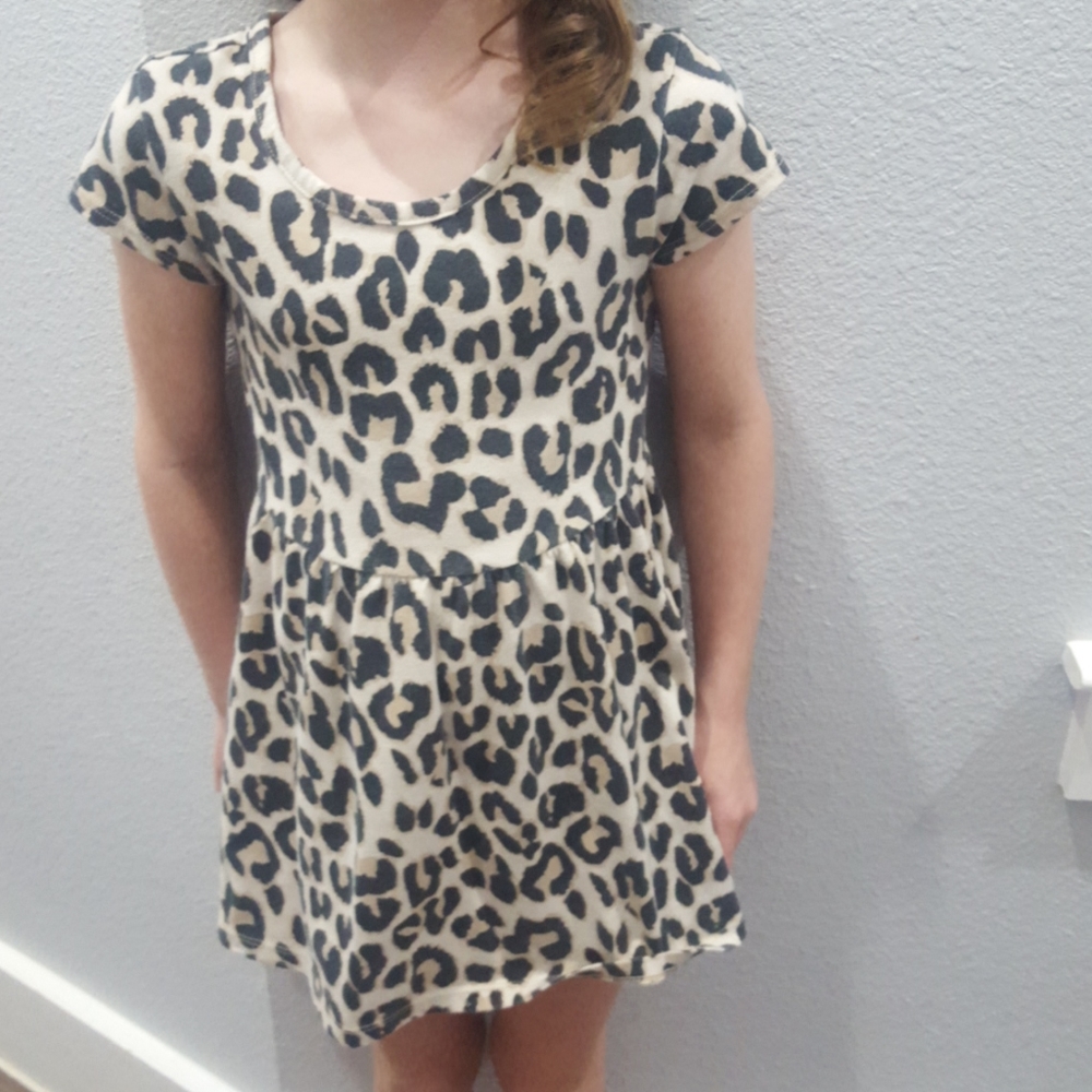 Leapord spots girls dress